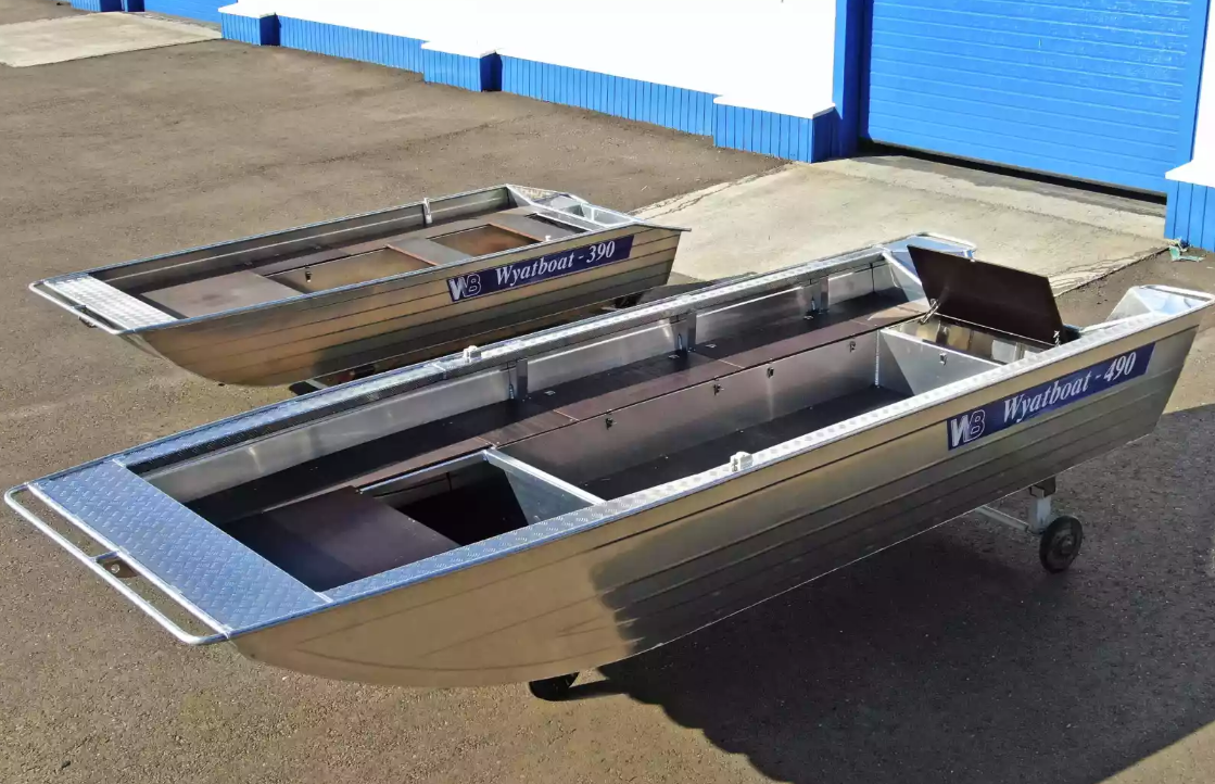 Алюминиевая лодка Wyatboat-490 Jonboat в Ярославле
