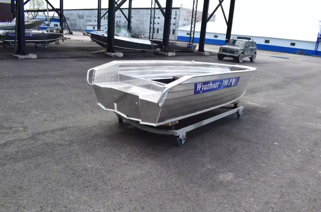 Алюминиевая лодка Wyatboat-390Р Увеличенный борт в Ярославле