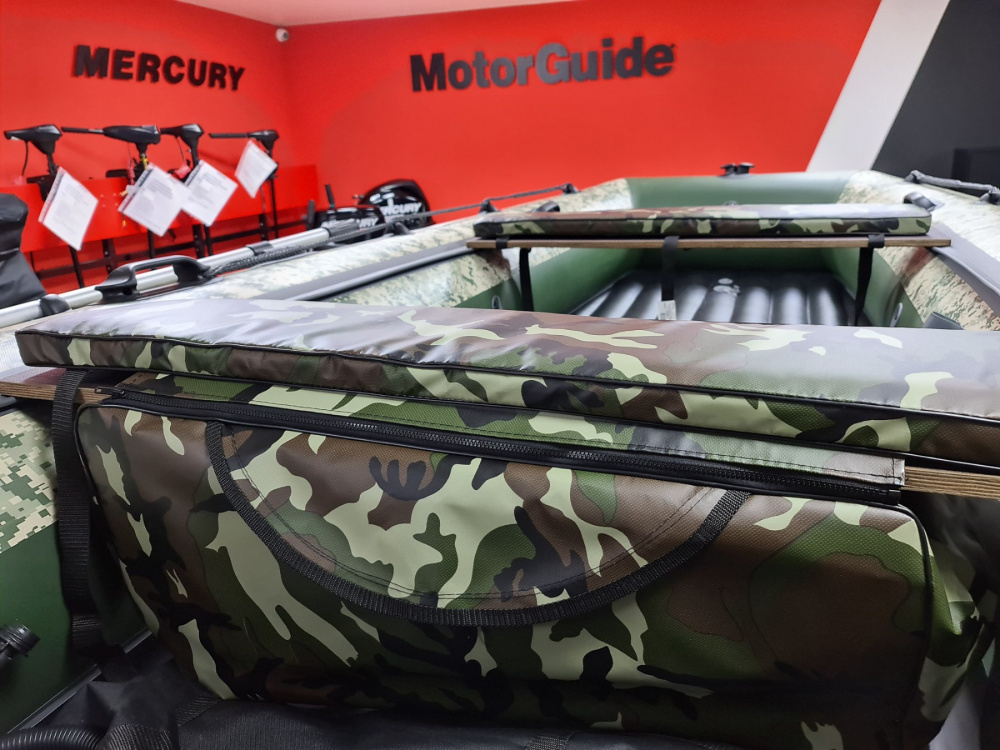 КОМПЛЕКТ МЯГКИХ НАКЛАДОК С СУМКОЙ ДЛЯ ЛОДОК 105Х20 КАМУФЛЯЖ в Ярославле