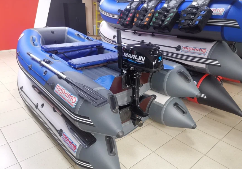 КОМПЛЕКТ ЛОДКА MISHIMO LITE 315 + МОТОР 5л.с в Ярославле