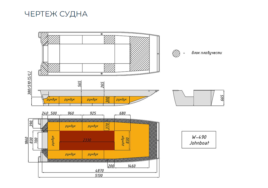 Алюминиевая лодка Wyatboat-490 Jonboat в Ярославле