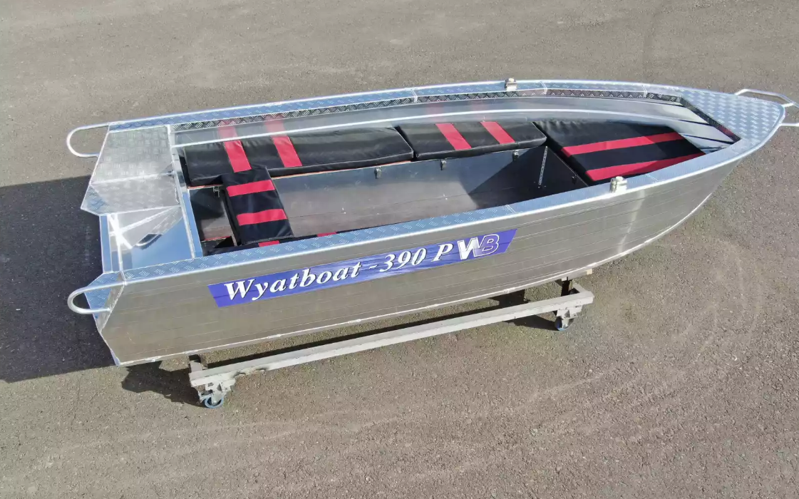 Алюминиевая лодка Wyatboat-390РМ увеличенный борт в Ярославле