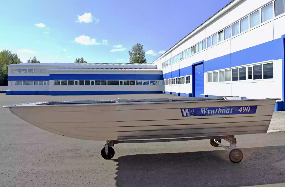 Алюминиевая лодка Wyatboat-490 Jonboat в Ярославле