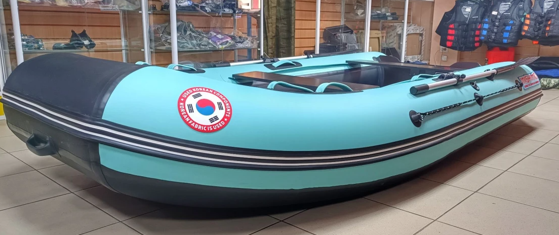 КОМПЛЕКТ ЛОДКА MISHIMO LITE 350 + МОТОР 9,8 Л.С. в Ярославле