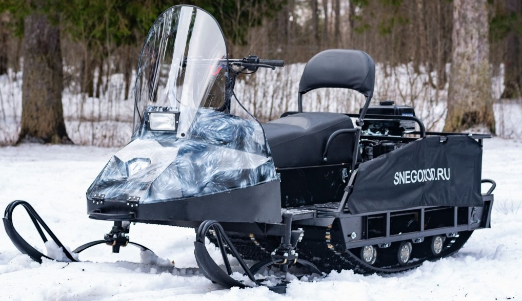 Миниснегоход Бурлак Егерь Экспедитор 15 л.с. , реверс, тормоз, капот белый в Ярославле