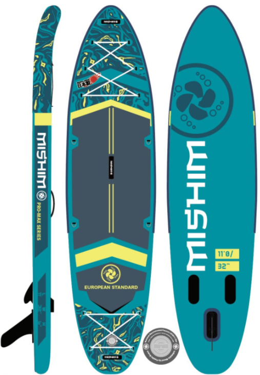 SUP (САП) Доска MISHIMO PRO-MAX Light Teal 12,6’ (385см) в Ярославле