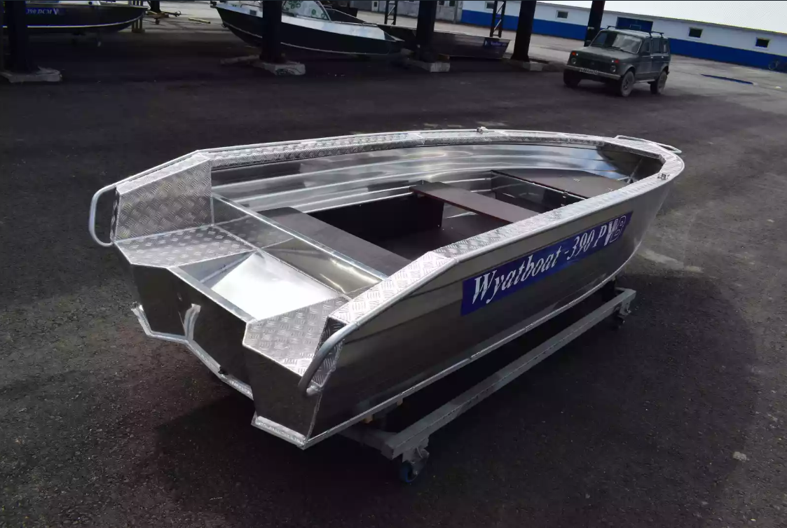 Алюминиевая лодка Wyatboat-390Р Увеличенный борт в Ярославле