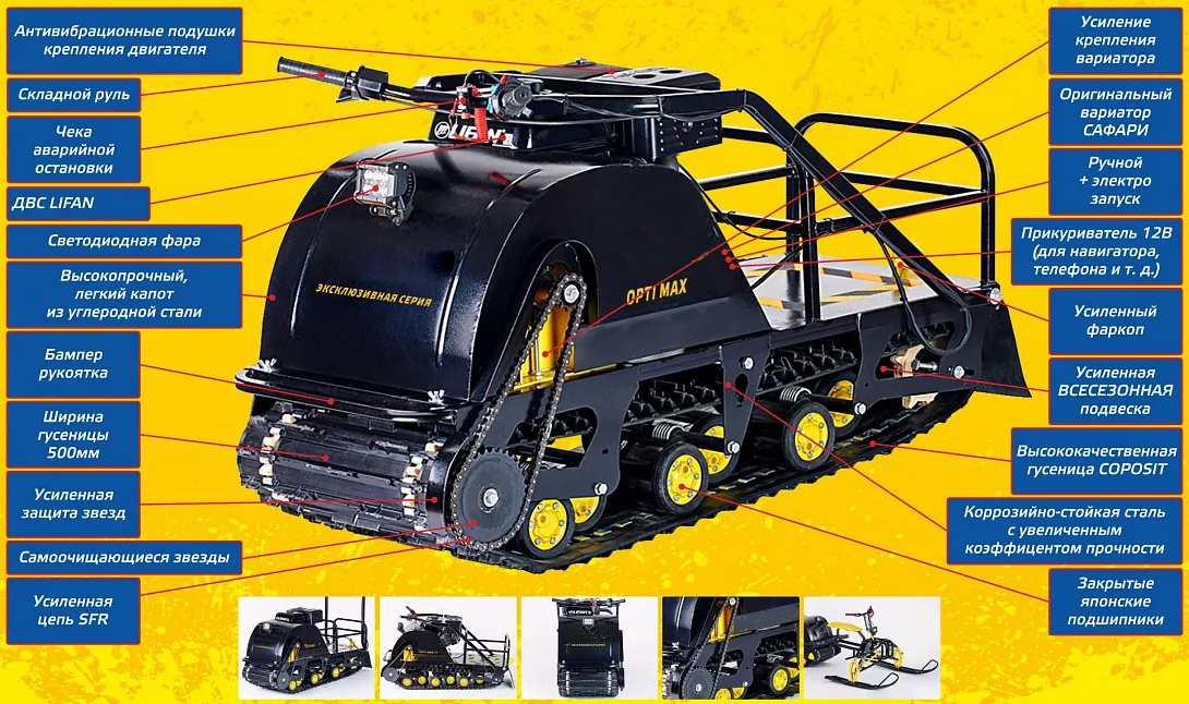 Мотобуксировщик OPTI MAX 22 в Ярославле