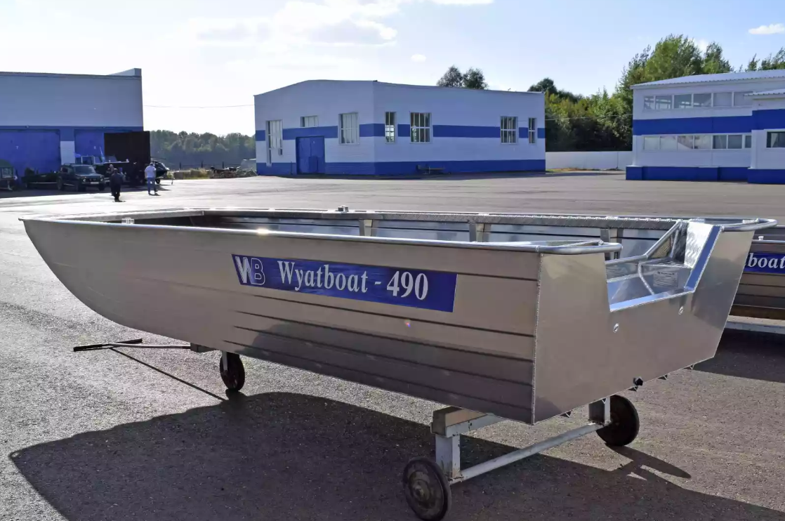 Алюминиевая лодка Wyatboat-490 Jonboat в Ярославле
