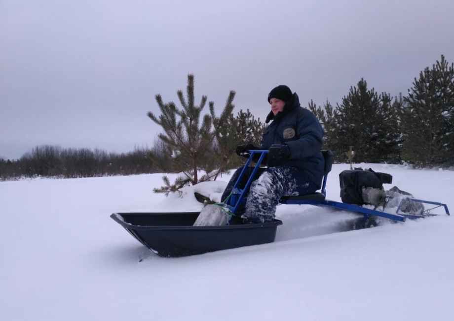 Мотобуксировщик толкач Альбатрос-XL8 с модулем. С фарой, склизы в Ярославле