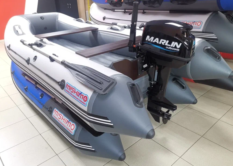 КОМПЛЕКТ ЛОДКА MISHIMO LITE 350 + МОТОР 9,8 Л.С. в Ярославле