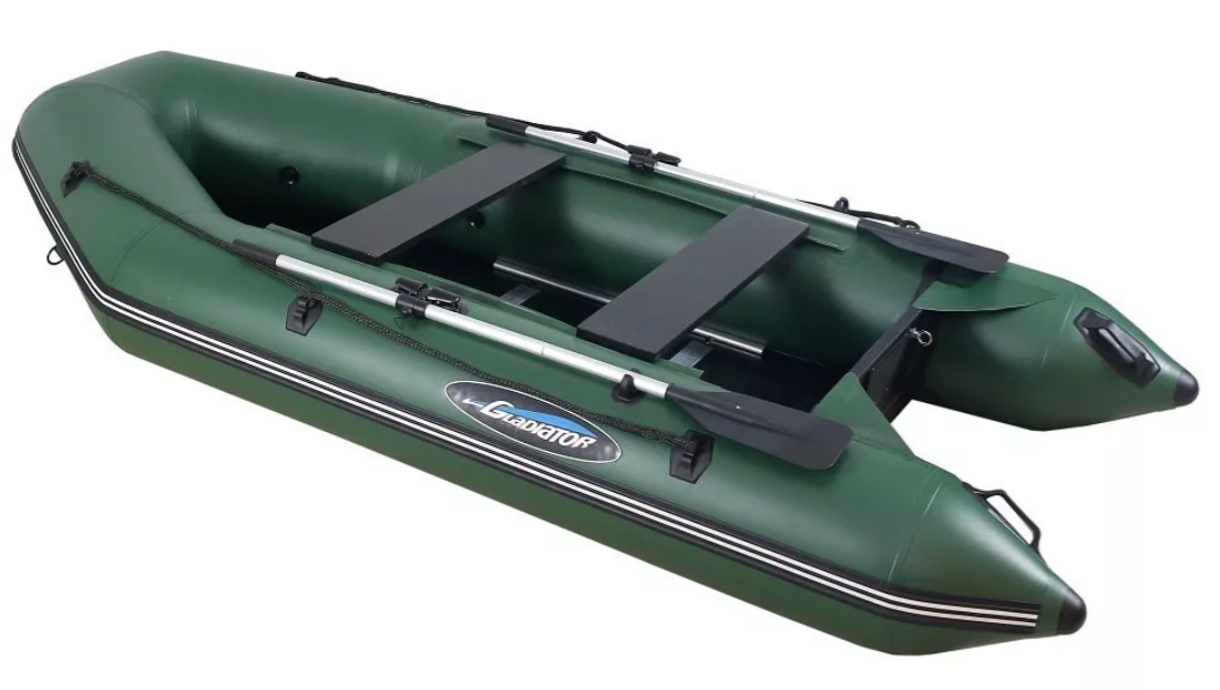 МОТОРНО-ГРЕБНАЯ ЛОДКА ПВХ GLADIATOR А 340 ТК С ФАНЕРНЫМ ПОЛОМ в Ярославле