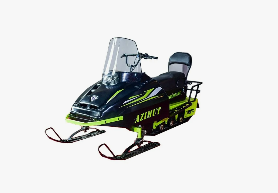 Миниснегоход Бурлак Азимут 20 л.с. , эл.запуск, реверс, тормоз гидравл, капот черный в Ярославле