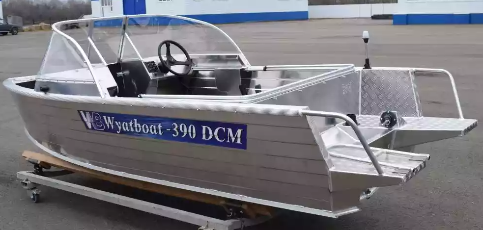Алюминиевая лодка Wyatboat-390 DCM Увеличенный борт в Ярославле