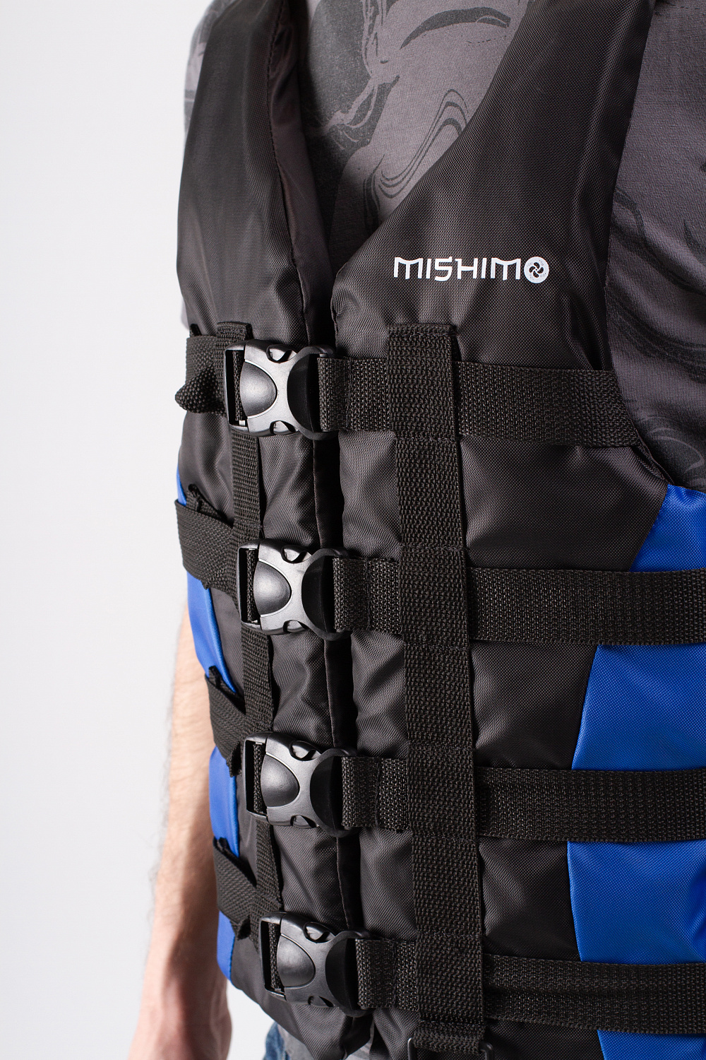 Жилет спасательный MISHIMO PRO Премиум качества Черно-синий в Ярославле