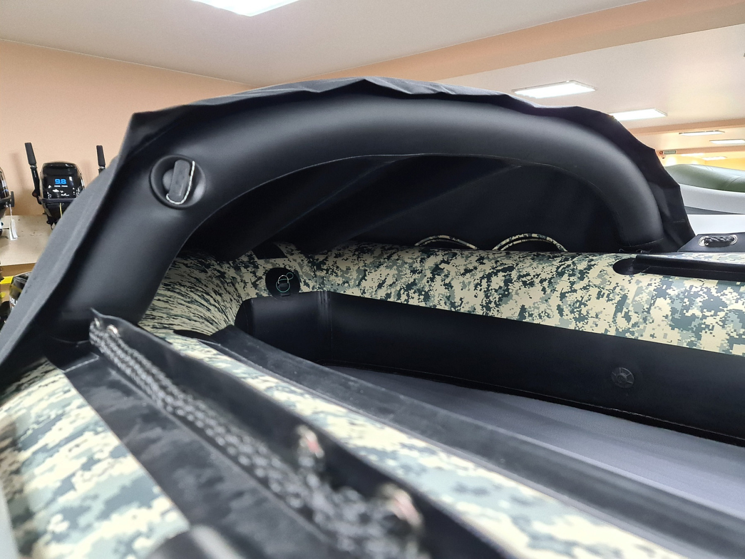 КОМПЛЕКТ НОСОВОГО ТЕНТА К ЛОДКЕ SMARINE AIR MAX 380 ЧЕРНЫЙ в Ярославле