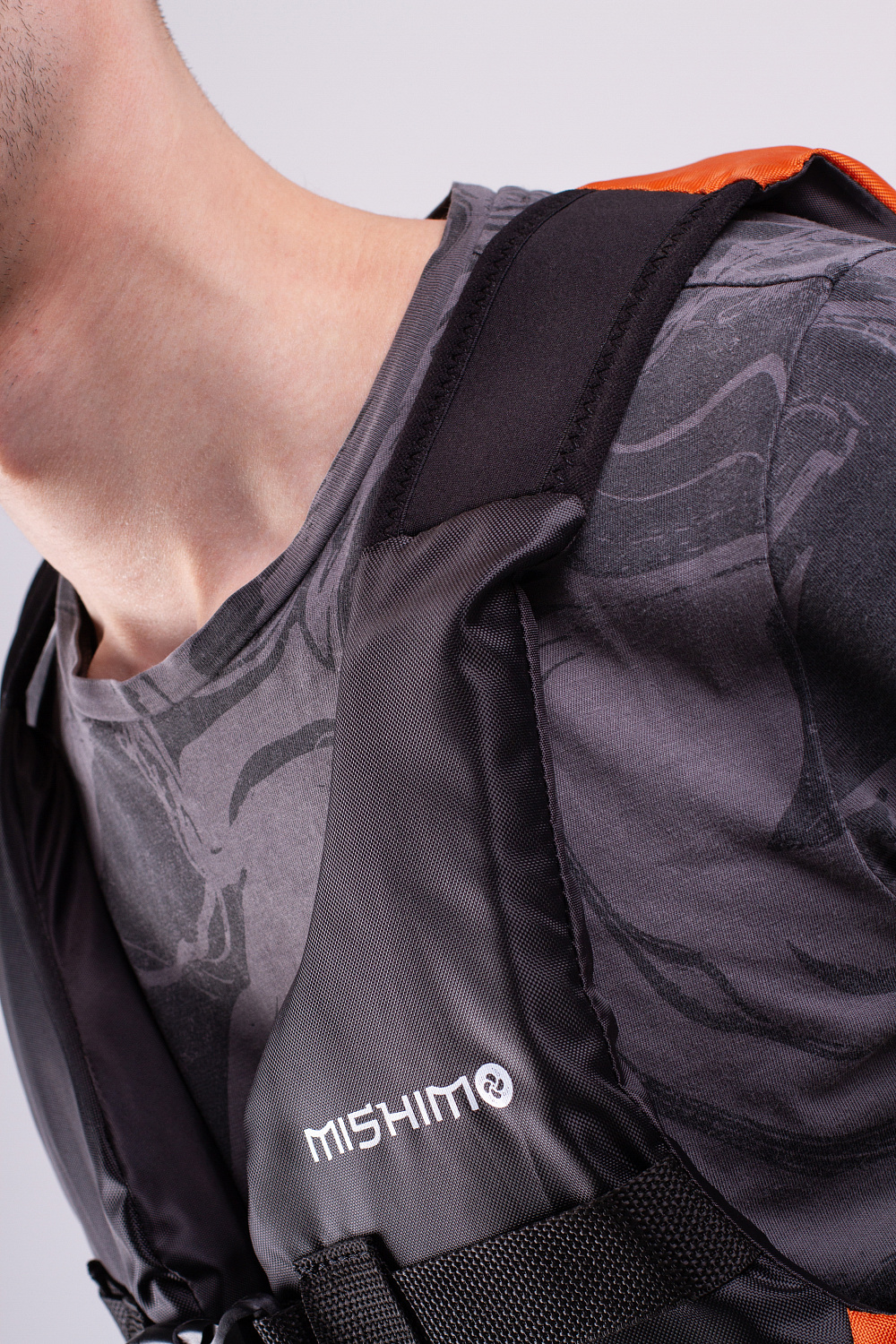 Жилет спасательный MISHIMO PRO Премиум качества Черно-оранжевый в Ярославле