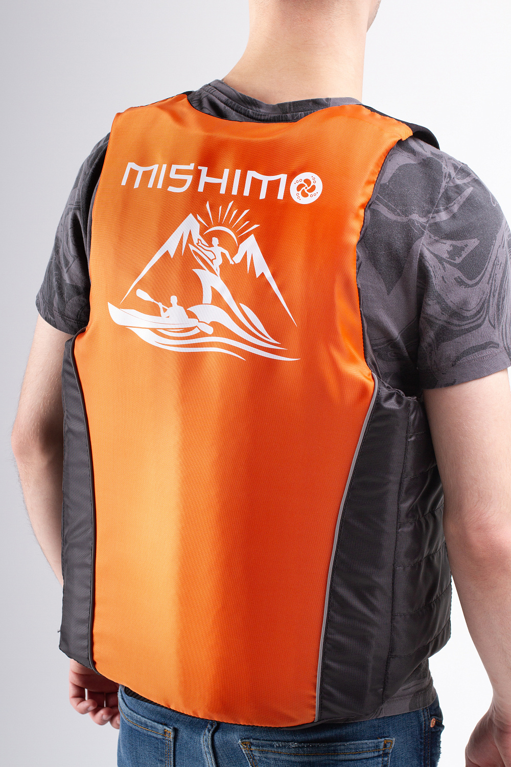 Жилет спасательный MISHIMO PRO Премиум качества Черно-оранжевый в Ярославле